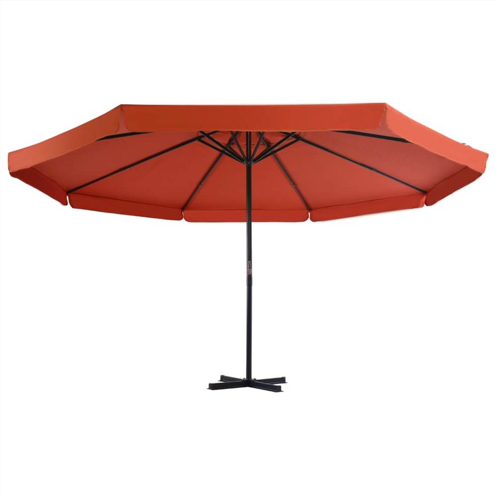 Outdoor Umbrella with Portable Base Terracotta