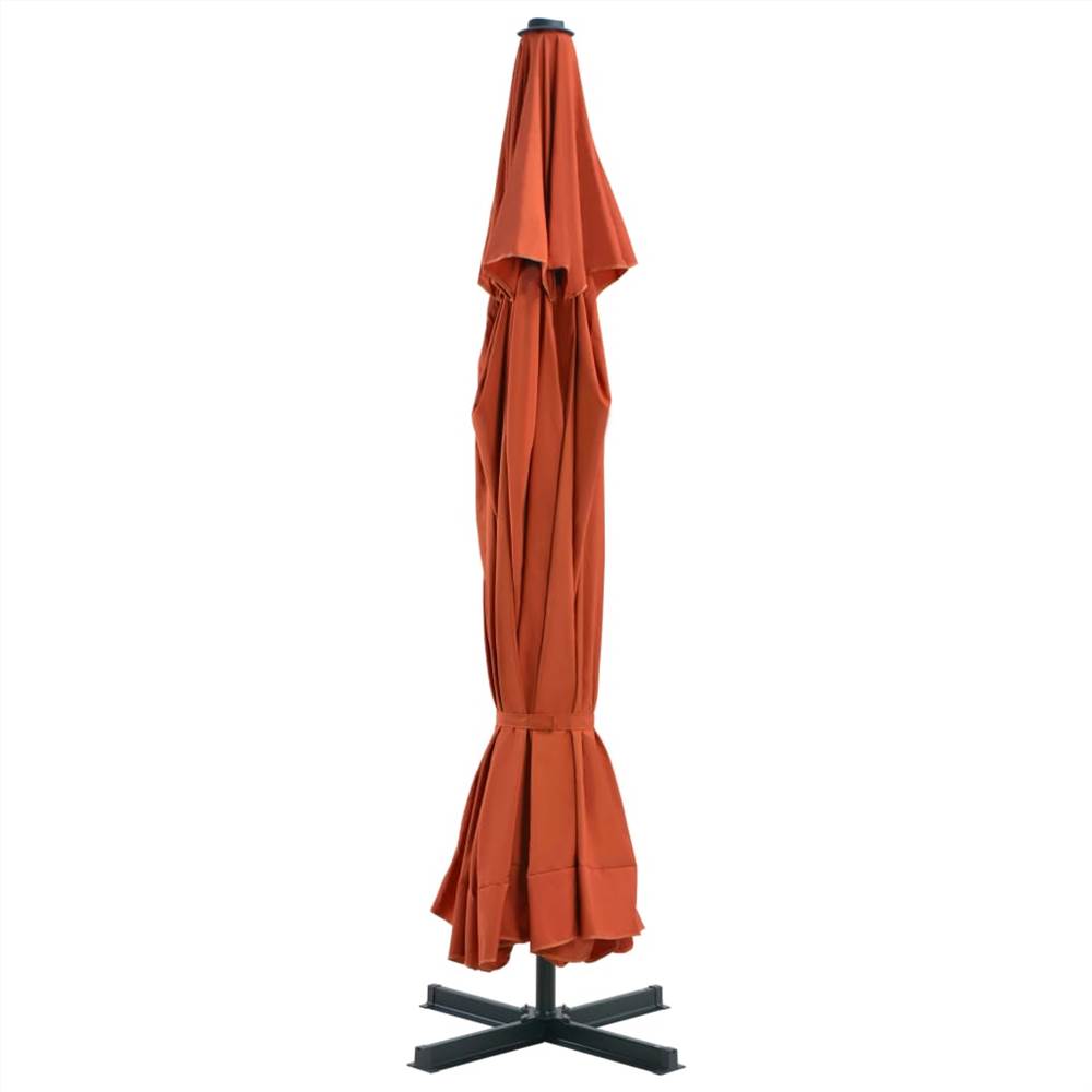 Outdoor Umbrella with Portable Base Terracotta