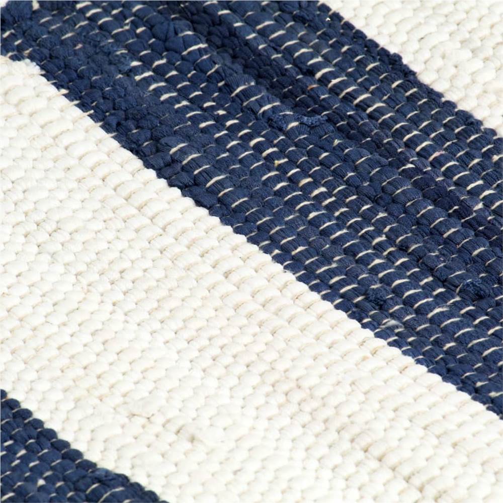 Placemats 4 pcs Chindi Stripe Blue and White 30x45 cm
