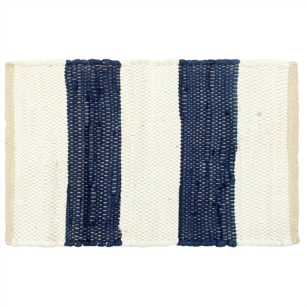 Placemats 4 pcs Chindi Stripe Blue and White 30x45 cm