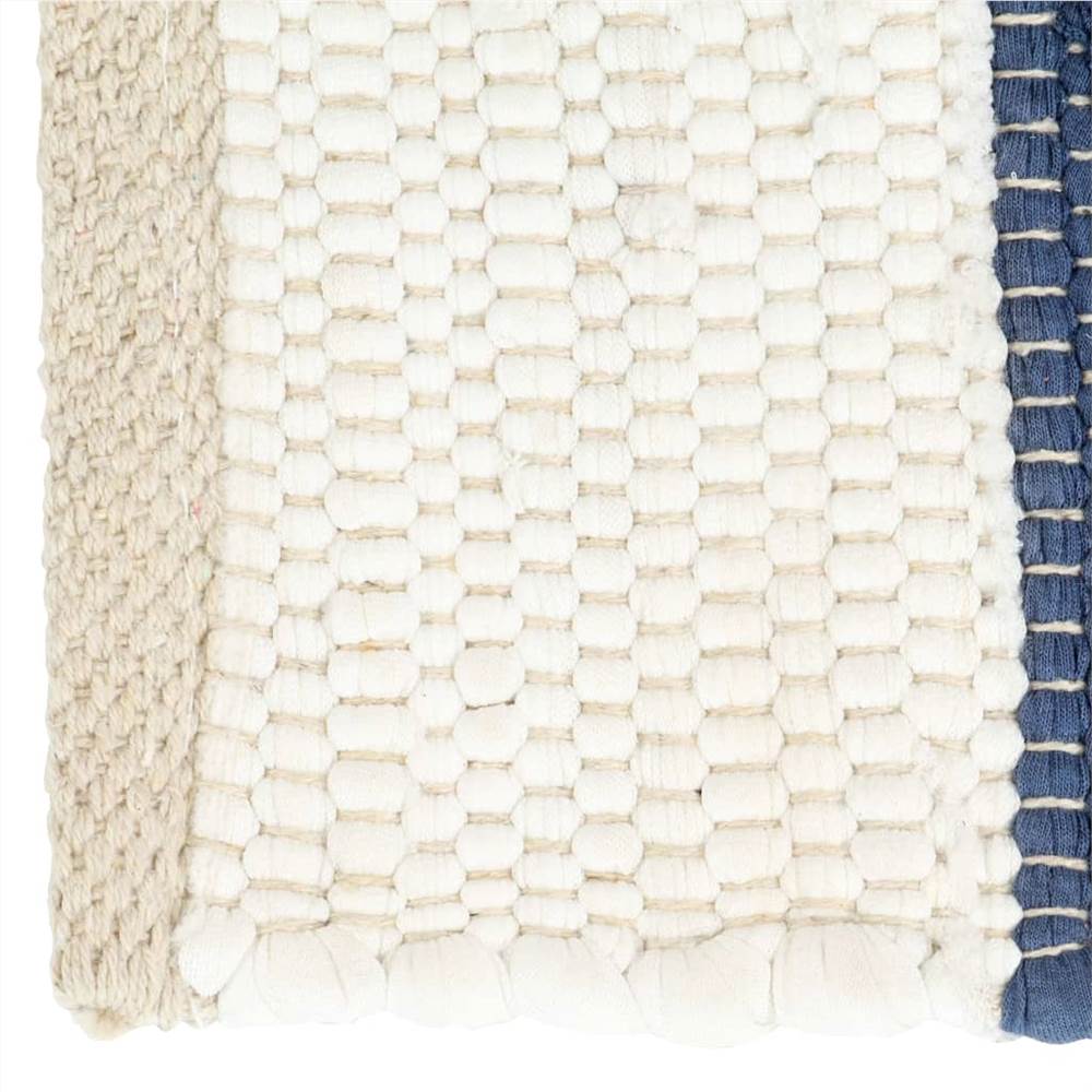 Placemats 4 pcs Chindi Stripe Blue and White 30x45 cm