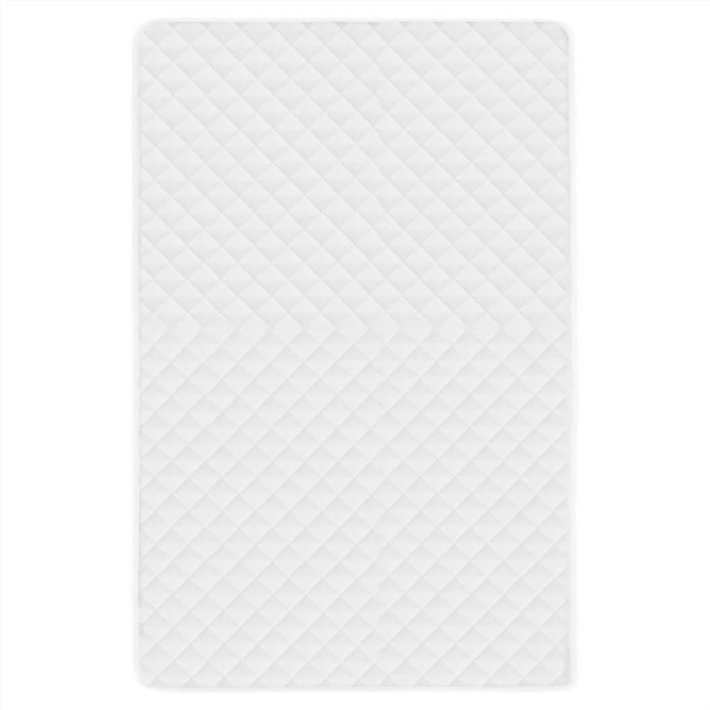 Quilted Mattress Protector White 140x200 cm Heavy