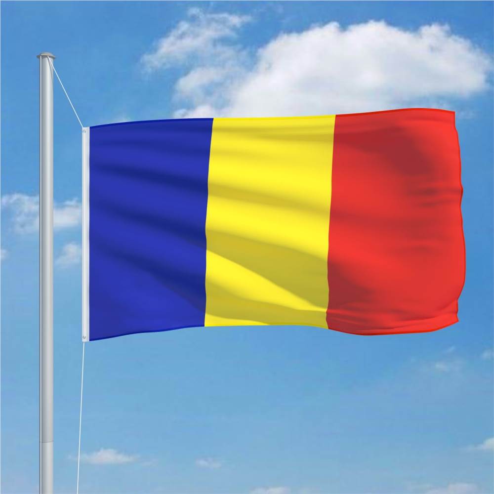 Romania Flag and Pole Aluminium 6,2 m