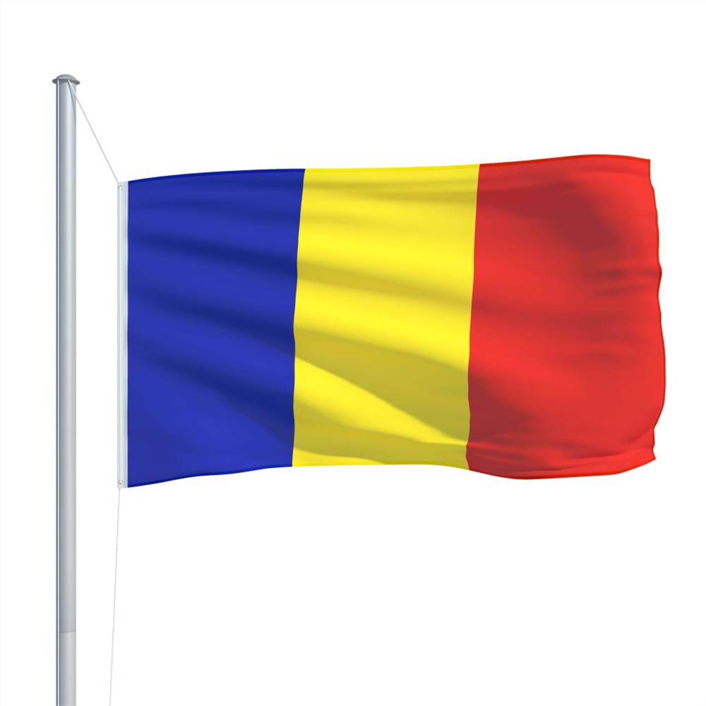 Romania Flag and Pole Aluminium 6,2 m