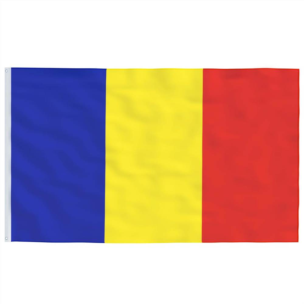 Romania Flag and Pole Aluminium 6,2 m