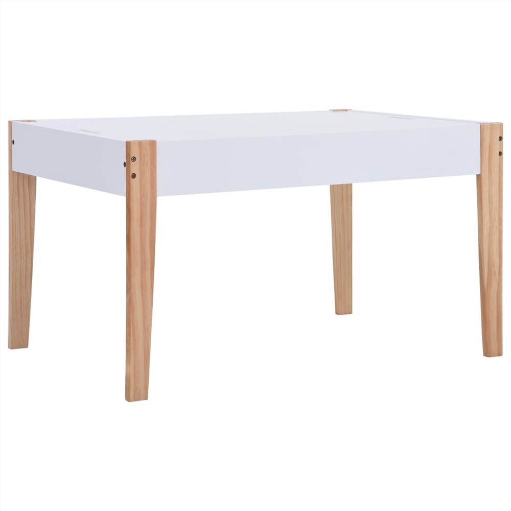 3 Piece Kids Storage Chalkboard Table Chair Set Black and White