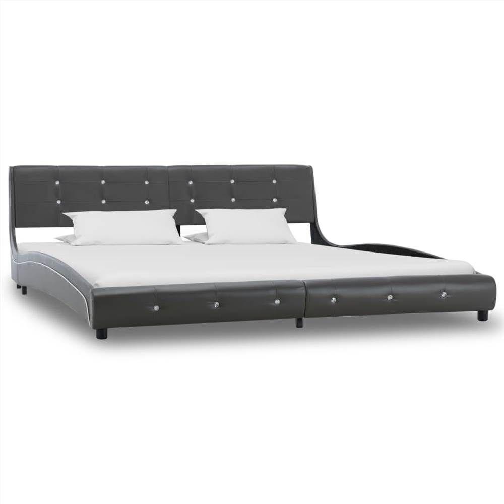 Bed Frame Grey Faux Leather 180x200 cm 6FT Super King
Bed Frame Grey Faux Leather 180x200 cm 6FT Super King