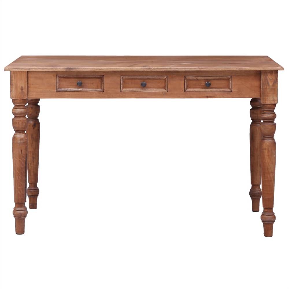 Desk with Drawers 117x57x75 cm Solid Reclaimed Wood
