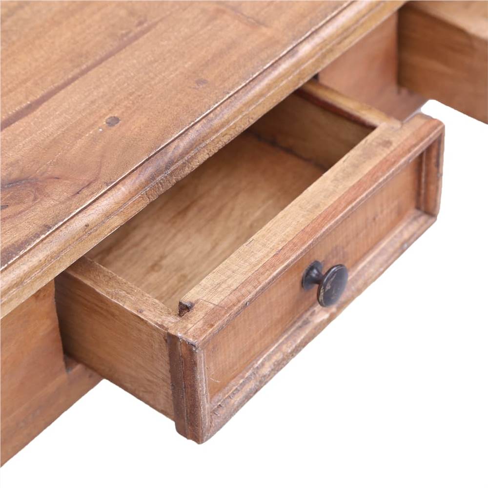Desk with Drawers 117x57x75 cm Solid Reclaimed Wood