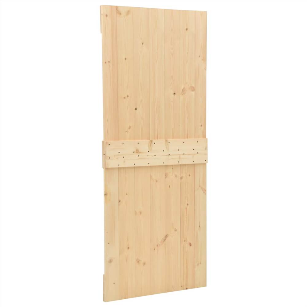 Door 80x210 cm Solid Pine Wood