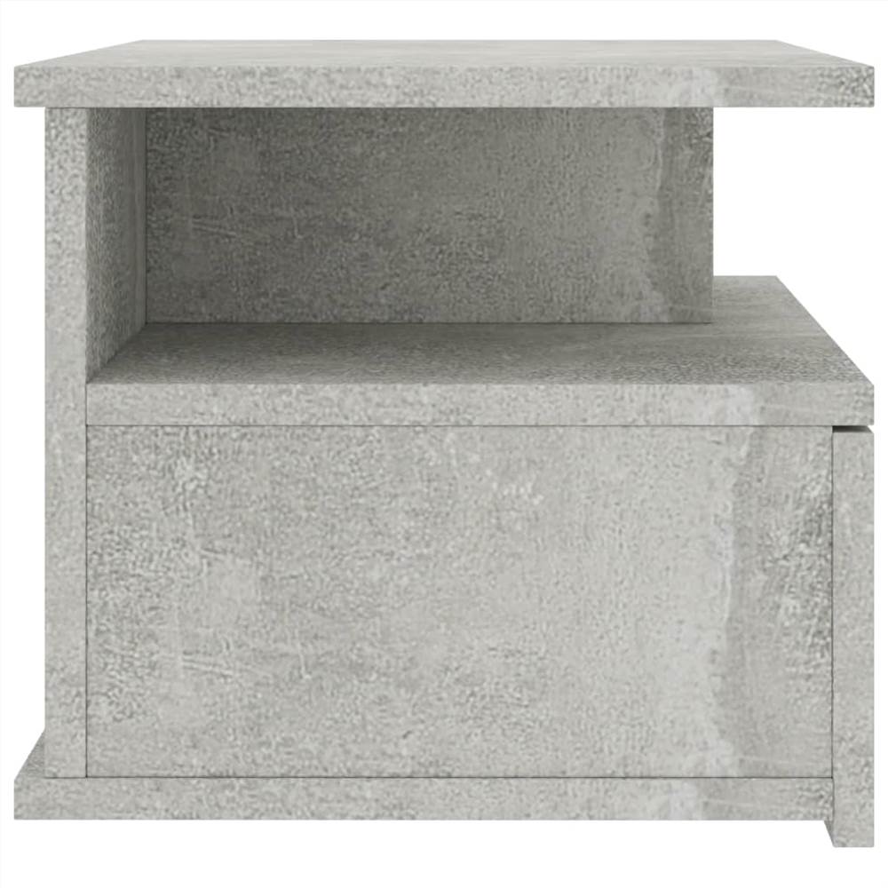 Floating Nightstands 2 pcs Concrete Grey 40x31x27cm Chipboard