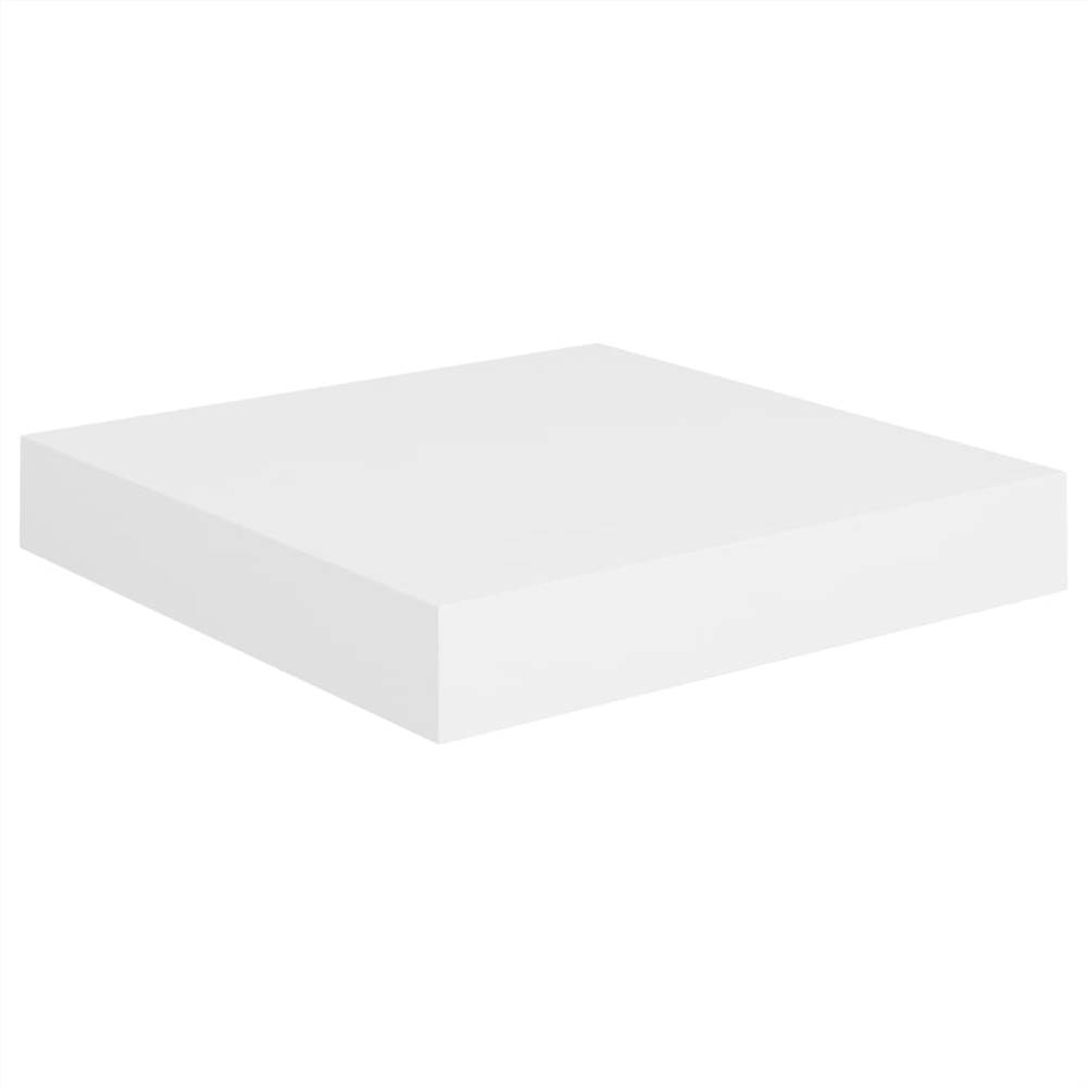 Floating Wall Shelves 4 pcs White 23x23.5x3.8 cm MDF