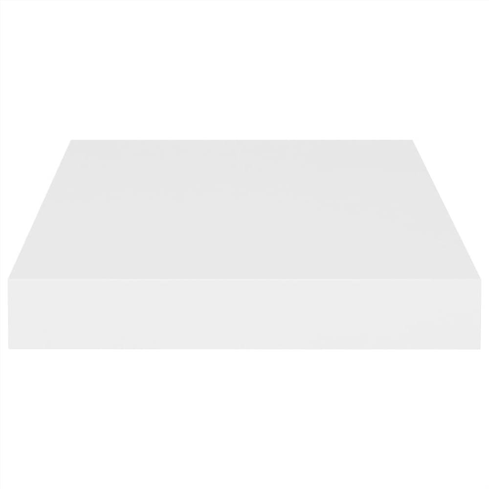 Floating Wall Shelves 4 pcs White 23x23.5x3.8 cm MDF