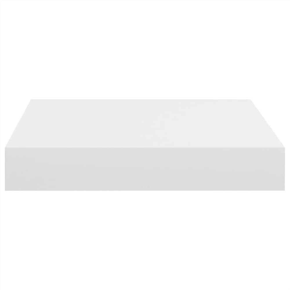Floating Wall Shelves 4 pcs White 23x23.5x3.8 cm MDF