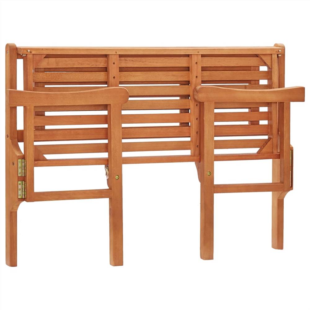 Foldable Garden Bench 120 cm Solid Eucalyptus Wood