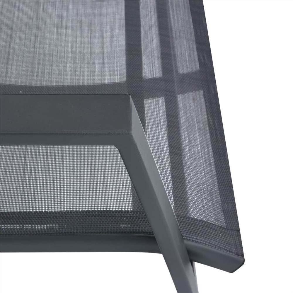 Garden Rocking Chairs 2 pcs Textilene Dark Grey
