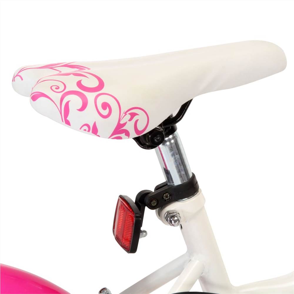 Kids Bike 24 inch Pink and White