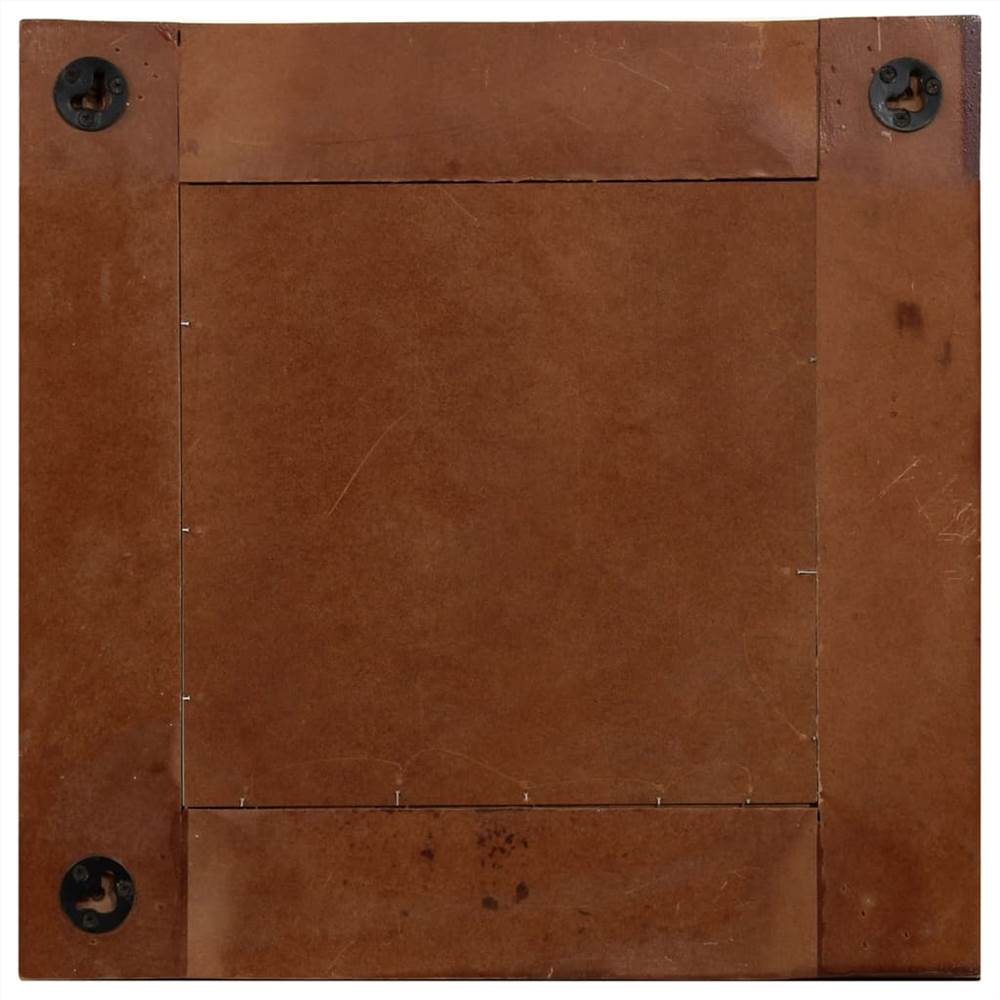 Mirror Solid Reclaimed Wood 50x50 cm