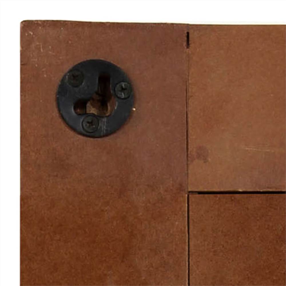 Mirror Solid Reclaimed Wood 50x50 cm