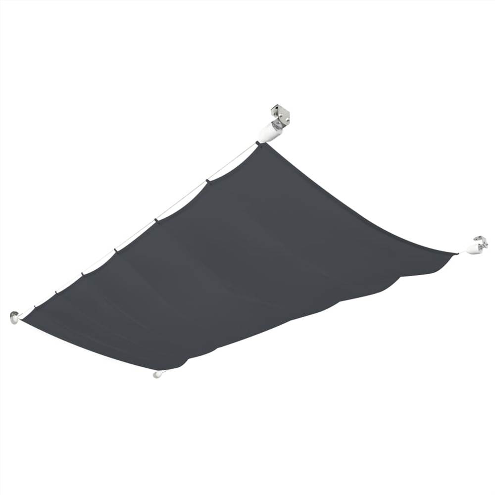 Patio Awning Oxford Fabric 140x420 cm Grey