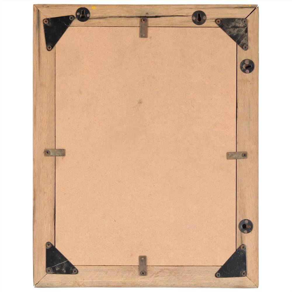 Photo Frames 2 pcs 50x60 cm Solid Reclaimed Wood and Glass