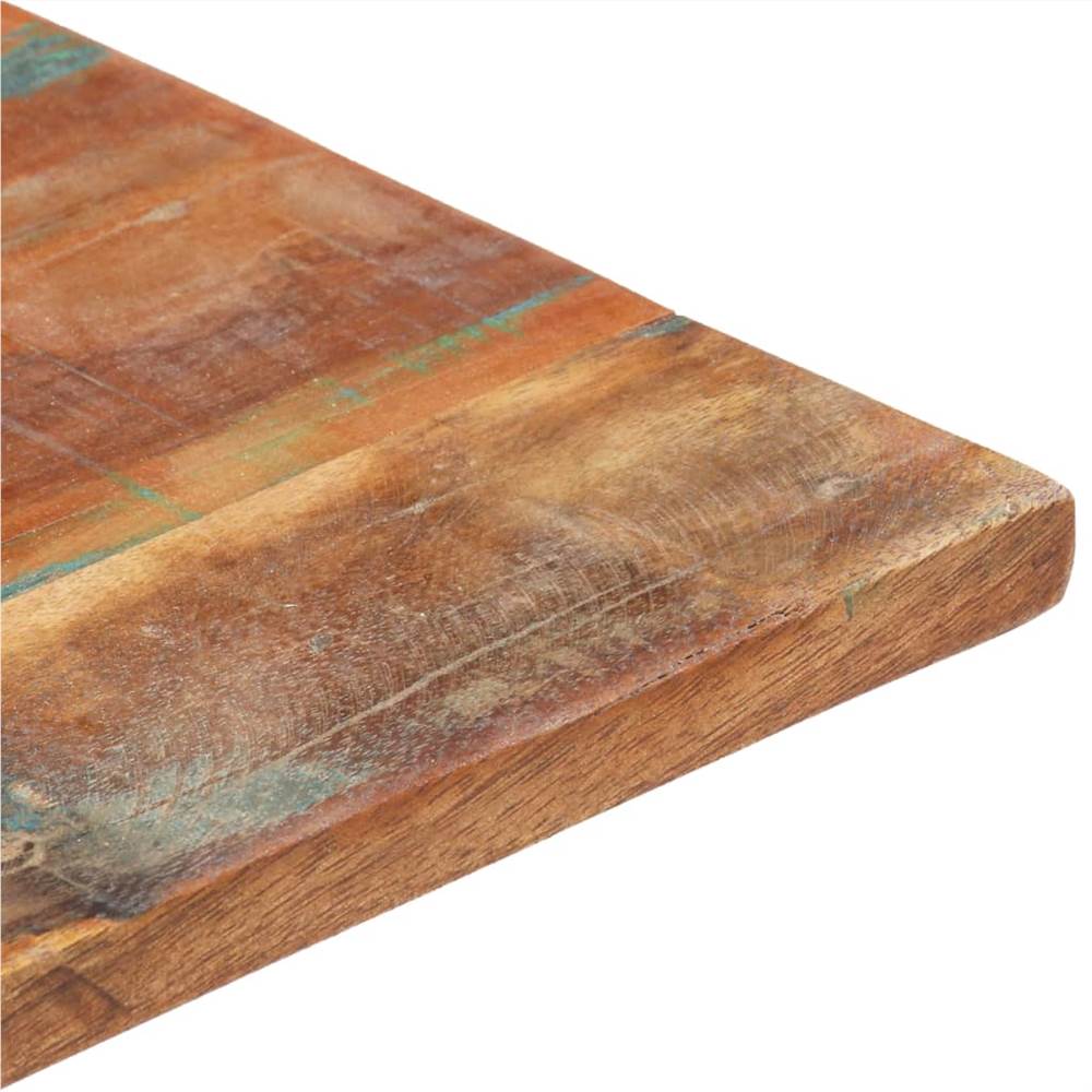 Rectangular Table Top 60x80 cm 15-16 mm Solid Reclaimed Wood