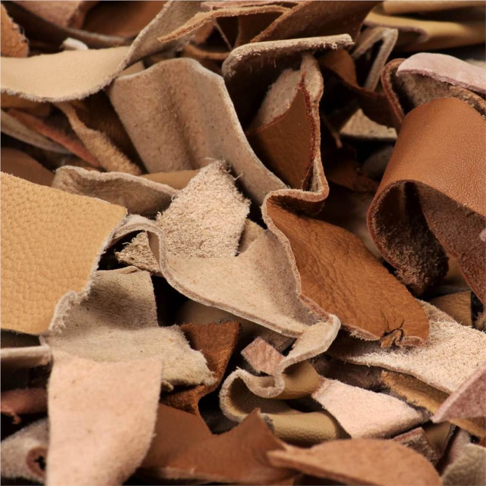 Shaggy Rug Genuine Leather 190x280 cm Tan