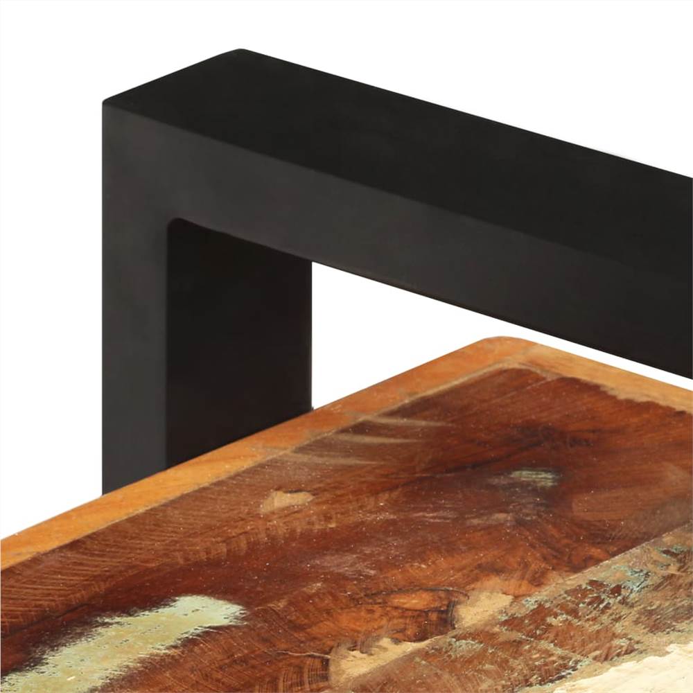 Sideboard with 3 Shelves 120x40x75 cm Solid Reclaimed Wood