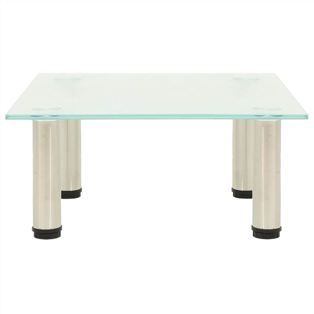TV Stand Frosted 40x35x17 cm Tempered Glass