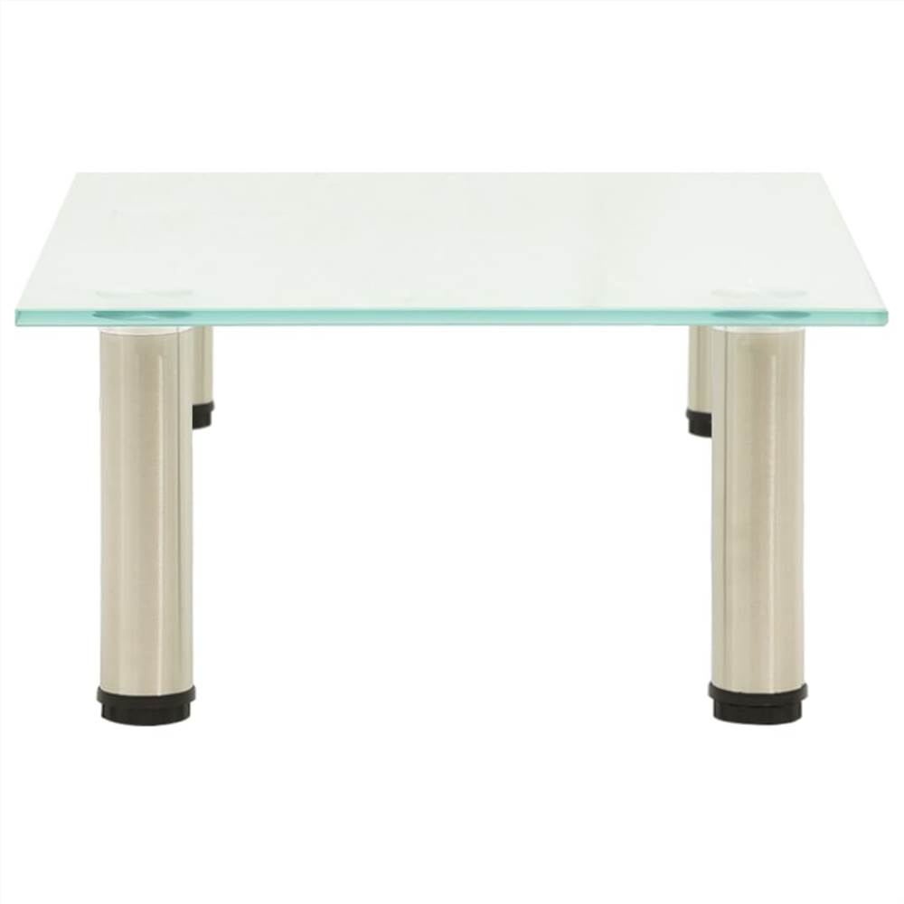 TV Stand Frosted 40x35x17 cm Tempered Glass