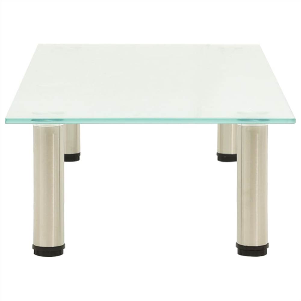 TV Stand Frosted 80x35x17 cm Tempered Glass