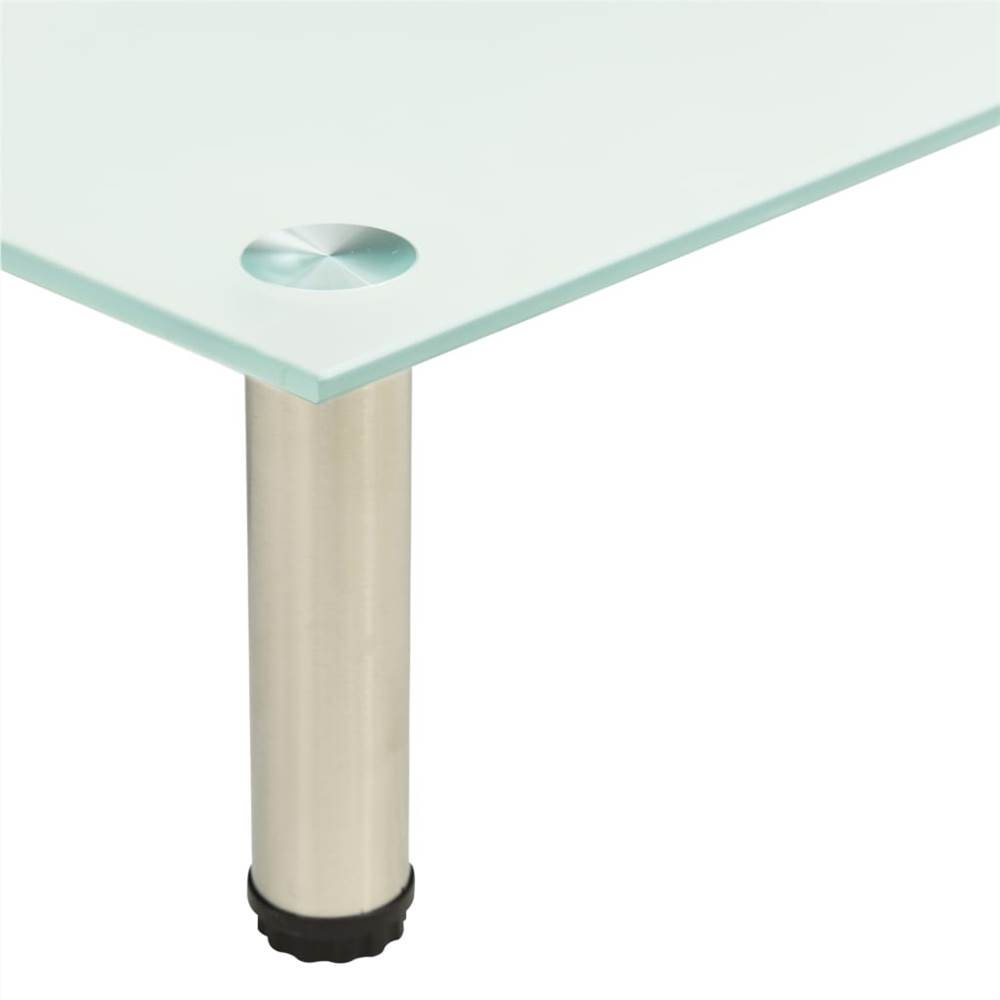 TV Stand Frosted 80x35x17 cm Tempered Glass