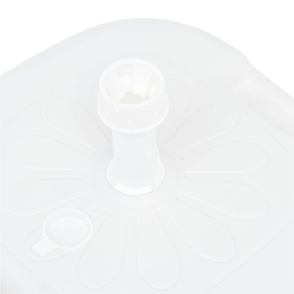Umbrella Base Sand/Water Filled 16 L White Plastic