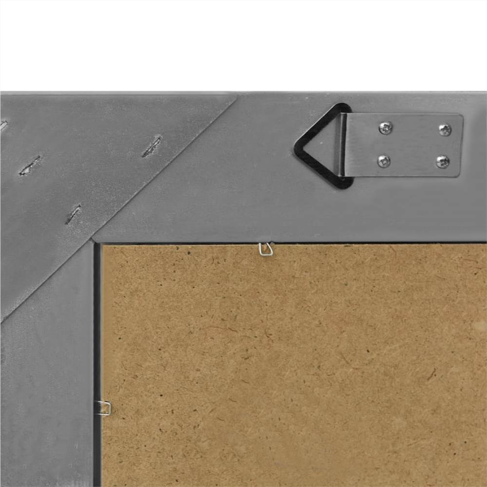 Wall Mirror Baroque Style 50x80 cm Black