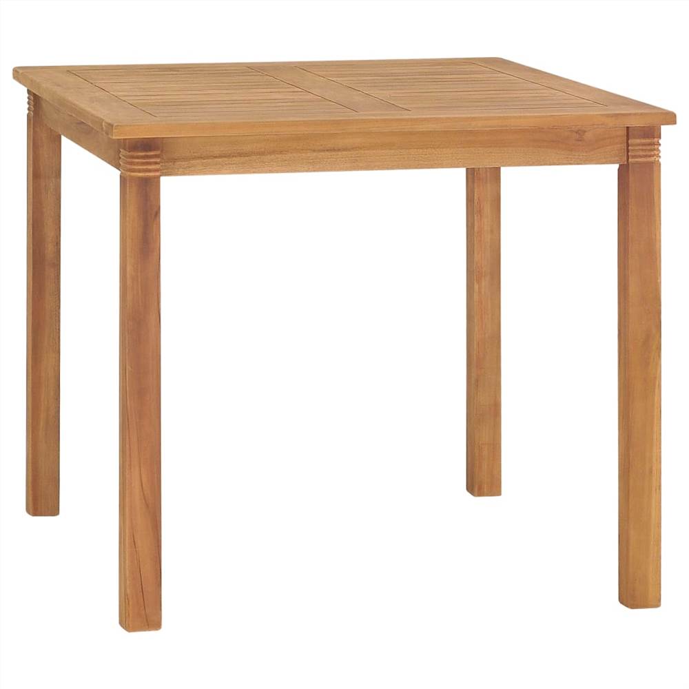 3 Piece Garden Dining Set Solid Teak Wood