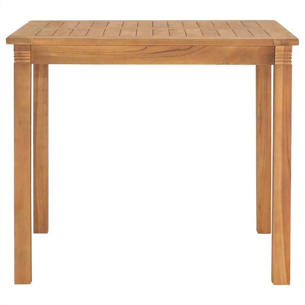 3 Piece Garden Dining Set Solid Teak Wood