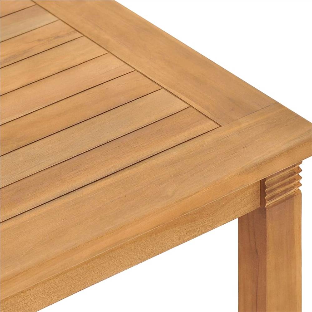 3 Piece Garden Dining Set Solid Teak Wood