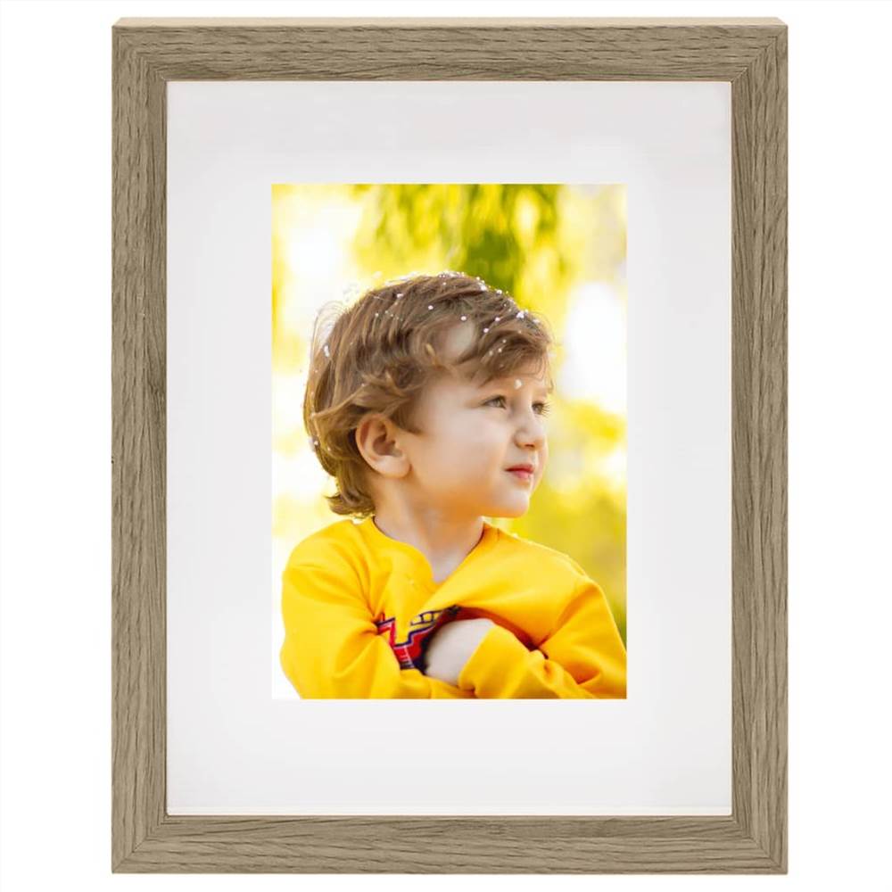 3D Box Photo Frames 3 pcs Dark Wood 20x25cm for 13x18cm Picture