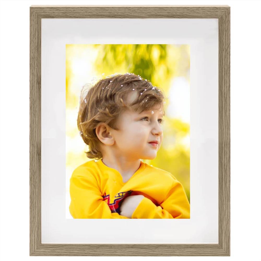 3D Box Photo Frames 3 pcs Dark Wood 21x29.7 cm for 15x20 cm Picture