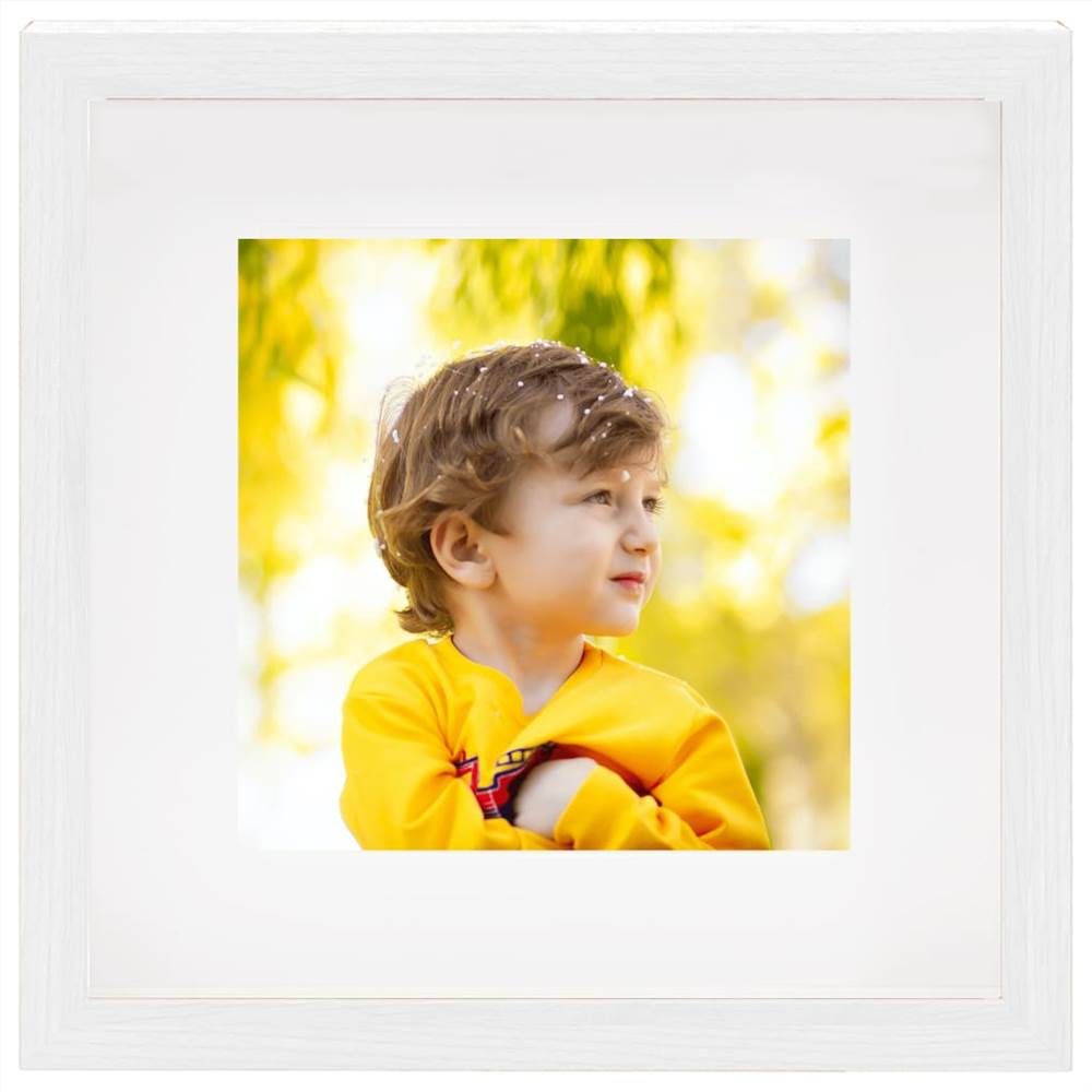 3D Box Photo Frames 3 pcs White 23x23 cm for 13x13 cm Picture