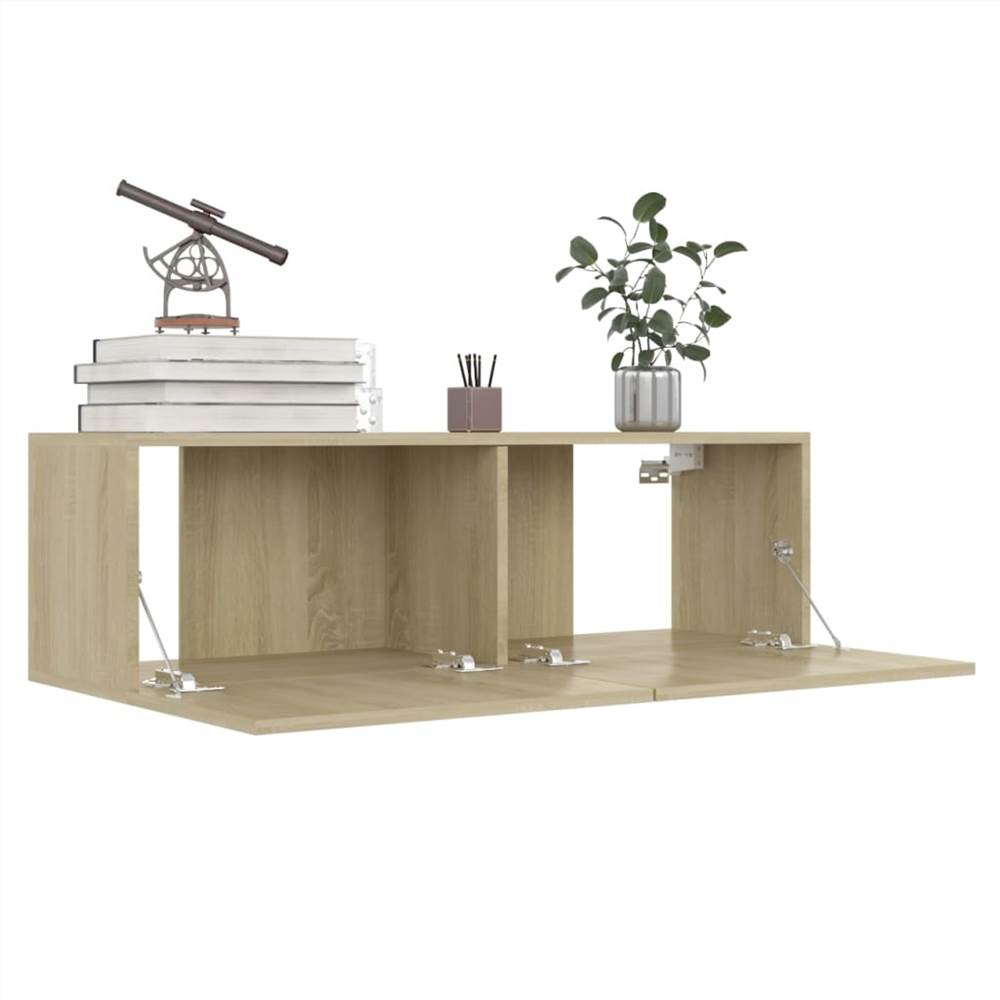 6 Piece TV Cabinet Set Sonoma Oak Chipboard