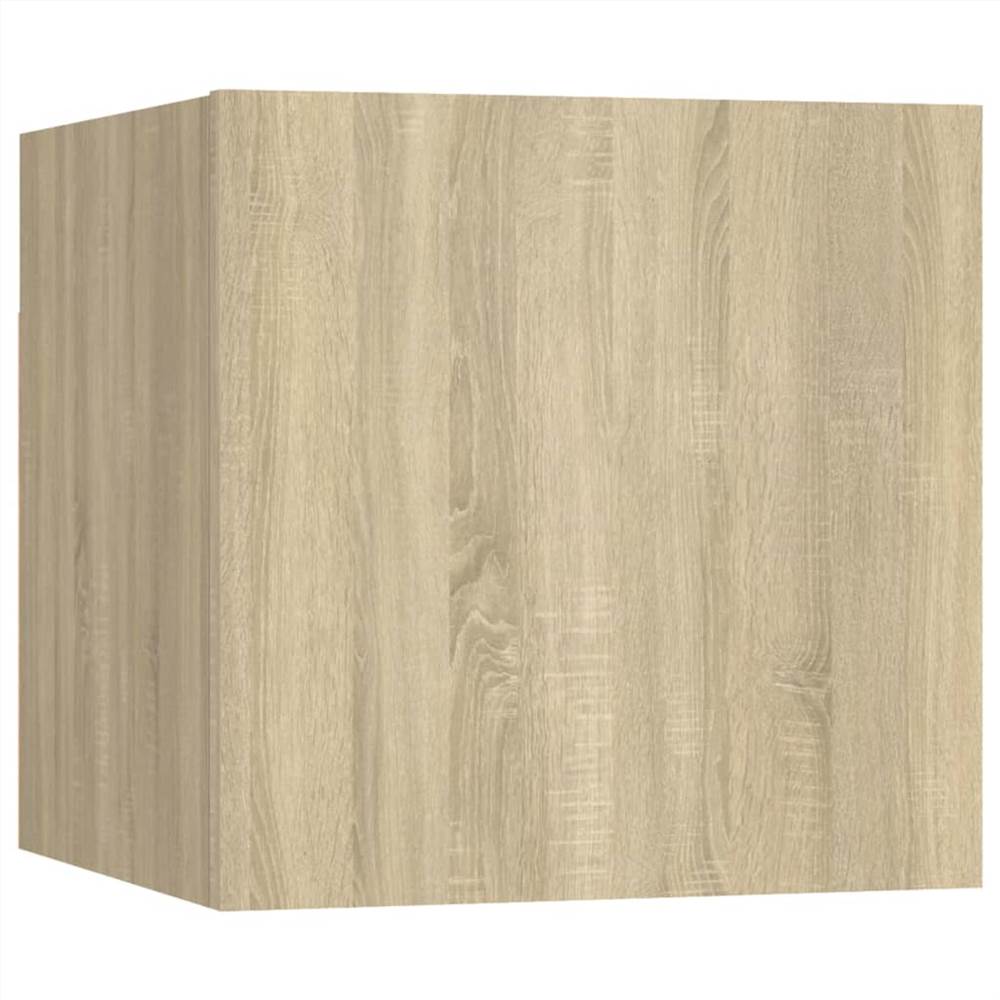 6 Piece TV Cabinet Set Sonoma Oak Chipboard