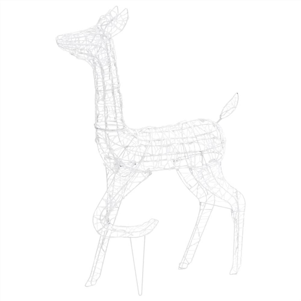 Acrylic Reindeer Family Christmas Decoration 300 LED Colourful