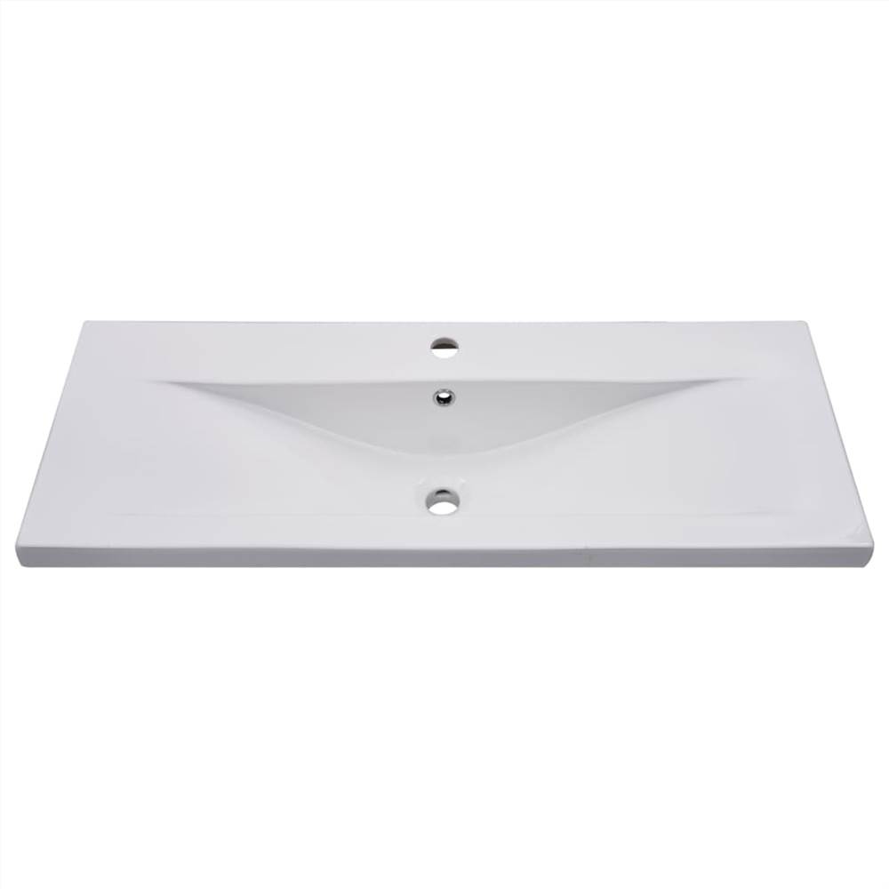 Bathroom Furniture Set High Gloss Grey Chipboard
