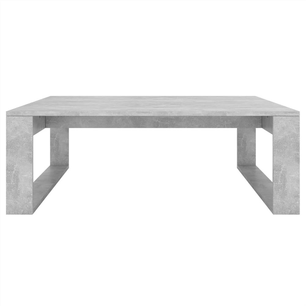 Coffee Table Concrete Grey 100x100x35 cm Chipboard