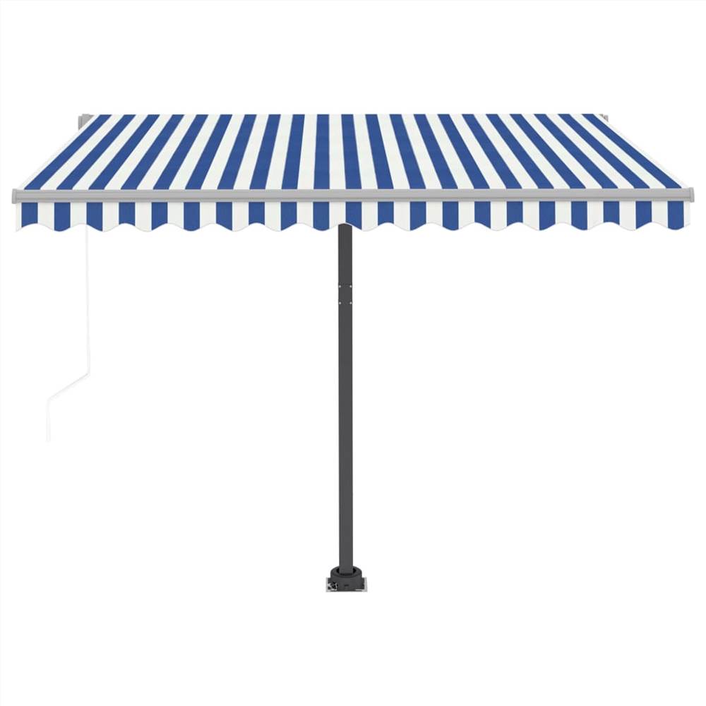 Freestanding Automatic Awning 300x250cm Blue/White