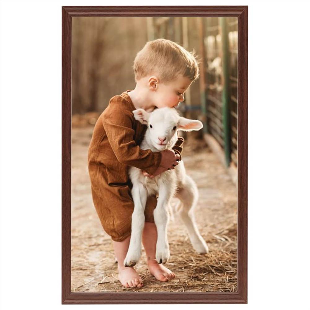 Photo Frames Collage 3 pcs for Wall or Table Brown 10x15 cm MDF