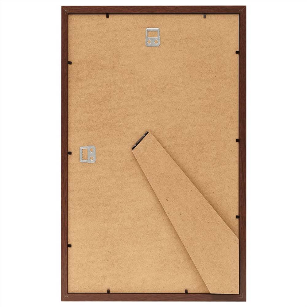 Photo Frames Collage 3 pcs for Wall or Table Brown 10x15 cm MDF