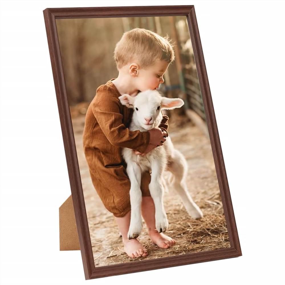 Photo Frames Collage 5 pcs for Wall or Table Brown 10x15 cm MDF