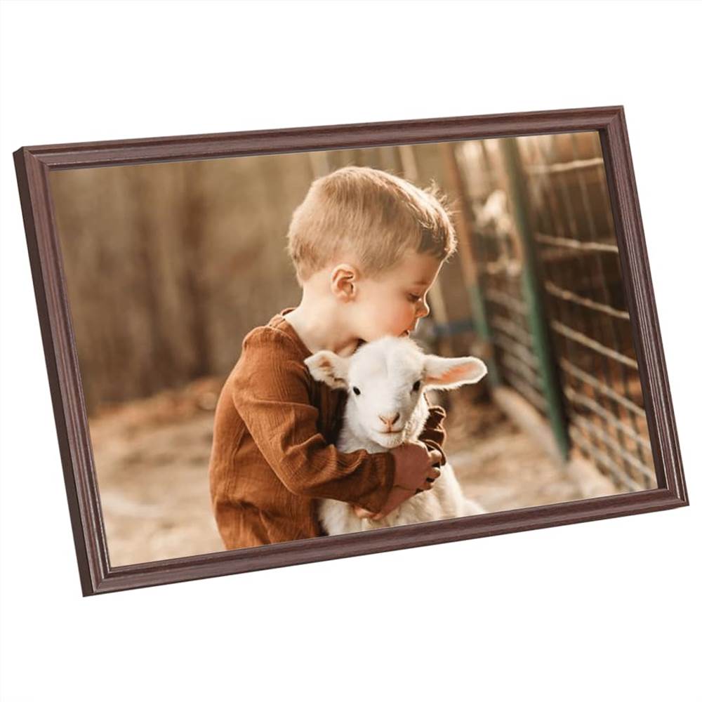 Photo Frames Collage 5 pcs for Wall or Table Brown 10x15 cm MDF